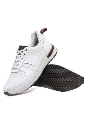 Tenis Cuero Hombre VillabonR VW-3032 Blanco