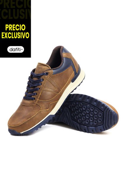 Tenis Cuero Hombre Miel VillabonR VA-3008