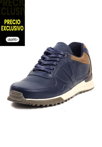 Tenis Hombre Cuero Azul VillabonR VA-3009C-A VillabonR