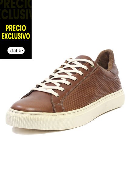 Tenis Cuero Hombre VillabonR VT-3021 Café