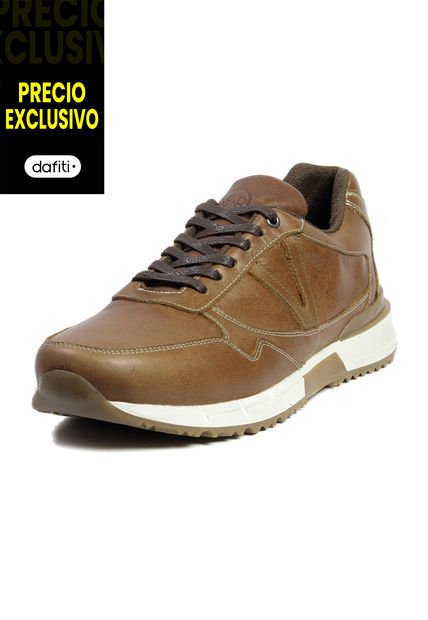 Tenis Moda Cuero Hombre Miel VillabonR VA-3014