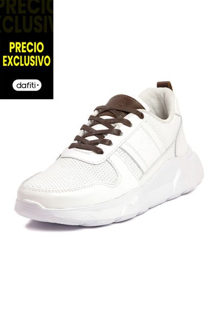 Tenis Moda Cuero Hombre Blanco VillabonR VL-3038