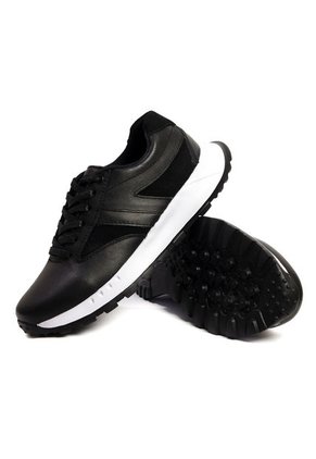 Tenis Moda Cuero Hombre Negro VillabonR VA-3015