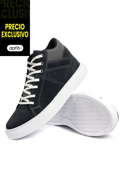 Teni Bota Moda Cuero Hombre Gris VillabonR VF-3031
