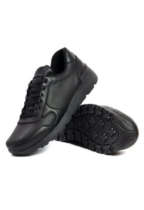 Tenis Moda Cuero Hombre Negro VillabonR VP-3037