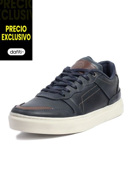 Tenis Cuero Hombre Azul VillabonR VD-3033