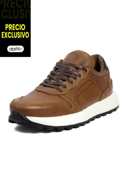 Tenis Cuero Hombre Miel VillabonR VD-3031