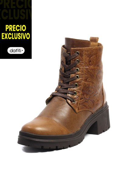 Botines Cuero Mujer Cafe VillabonR VCR-9025