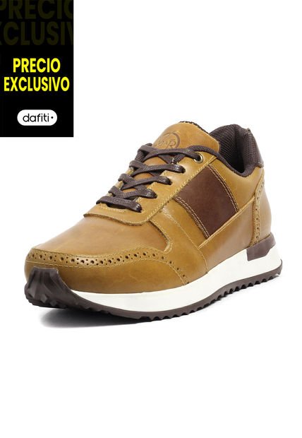 Tenis Cuero Hombre Miel VillabonR VL-3034