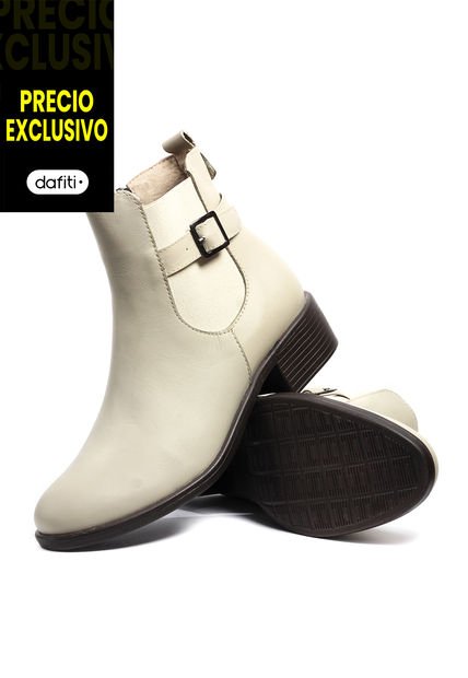 Botines Cuero Mujer Beige VillabonR VSH-5330