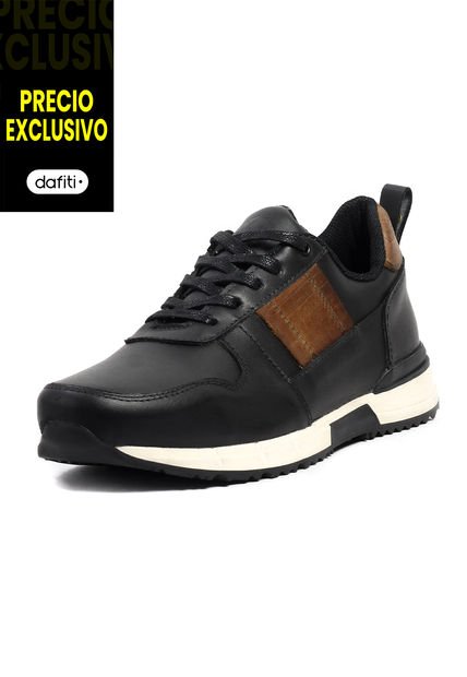Tenis Cuero Hombre Negro VillabonR VL-3036
