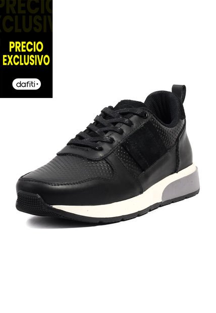 Tenis Cuero Hombre Negro VillabonR VL-3035