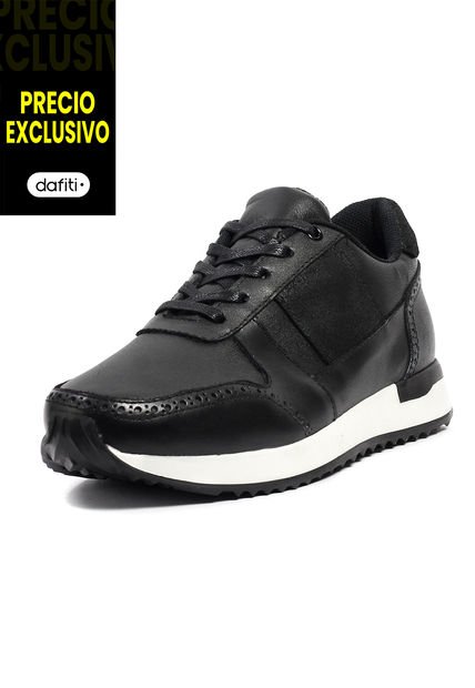 Tenis Cuero Hombre Negro VillabonR VL-3033