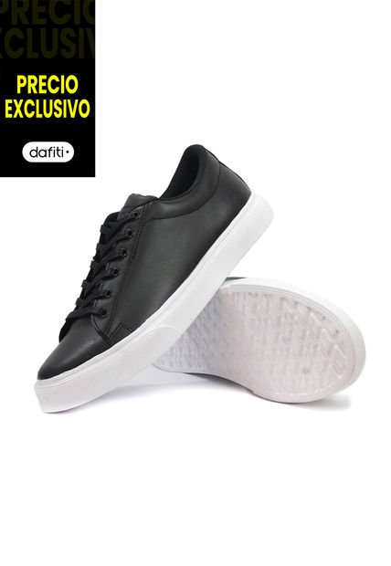 Tenis Cuero Hombre VillabonR VT-3019 Negro
