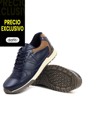 Tenis Cuero Hombre Azul VillabonR VA-3009 VillabonR