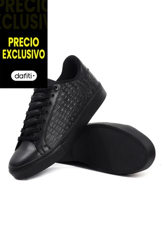 Tenis Cuero Negro VillabonR VT-3015 VillabonR