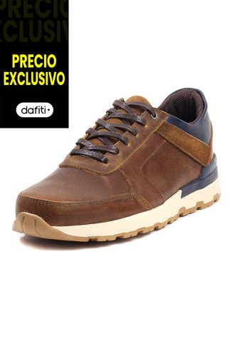 Tenis Cuero Café VillabonR VO-3031 VillabonR