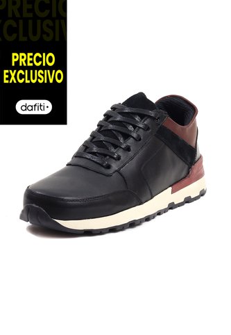 Tenis Cuero Negro VillabonR VO-3030 VillabonR