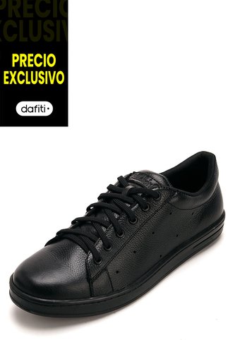 Tenis Cuero Negro VillabonR VT-3009 VillabonR