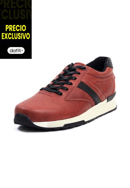 Tenis Cuero Hombre Rojo VillabonR VA-3012
