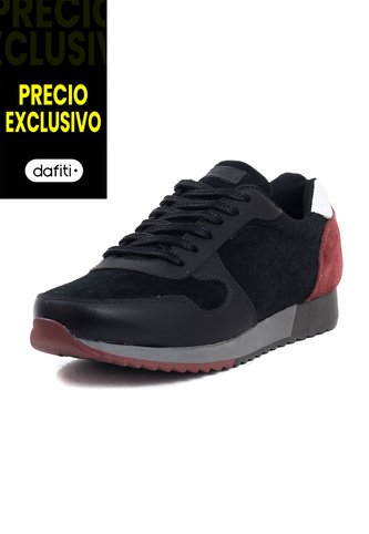 Tenis Cuero Negro VillabonR VP-3035 VillabonR