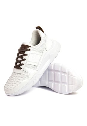 Tenis Moda Cuero Hombre Blanco VillabonR VL-3038