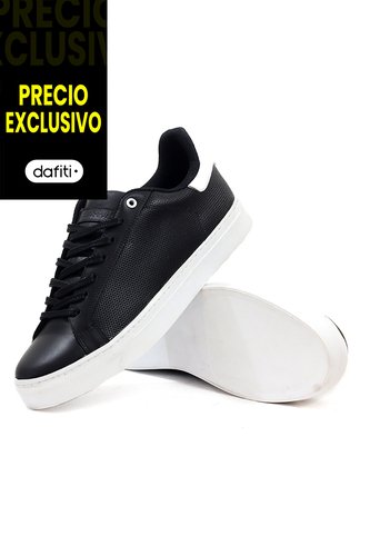 Tenis Cuero Negro VillabonR VT-3014 VillabonR