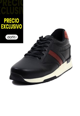 Tenis Cuero Negro VillabonR VA-3011 VillabonR