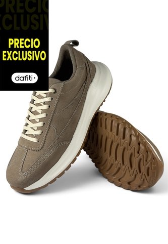 Tenis Cuero VillabonR VSA-4082 Beige VillabonR