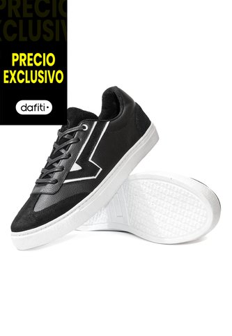 Tenis Cuero Negro VillabonR VSY-8007 VillabonR