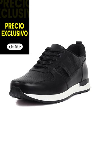 Tenis Cuero VillabonR VW-3034 Negro VillabonR