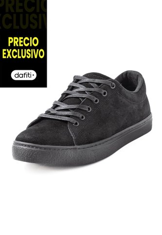 Tenis Cuero Hombre VillabonR VT-3022 Negro VillabonR