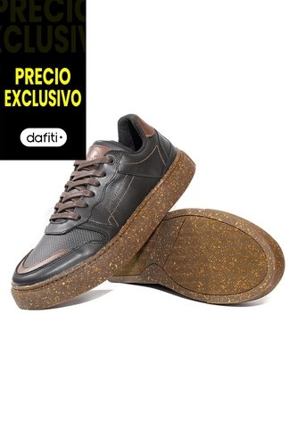 Tenis Cuero Hombre Negro VillabonR VD-3036 VillabonR