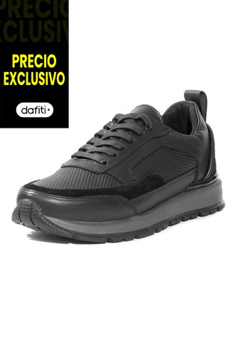 Tenis Cuero Negro VillabonR VTS-8043 VillabonR