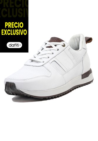Tenis Cuero Hombre VillabonR VW-3032 Blanco VillabonR