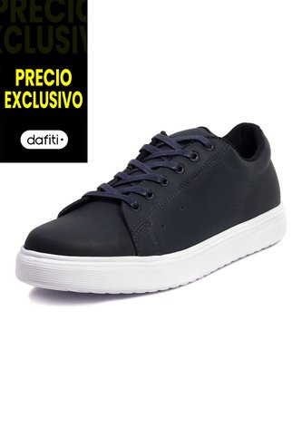 Tenis Cuero Hombre VillabonR VT-3018 Azul VillabonR