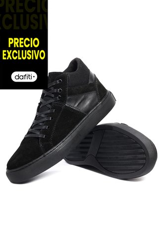 Teni Bota Moda Cuero Hombre Negro VillabonR VF-3032 VillabonR