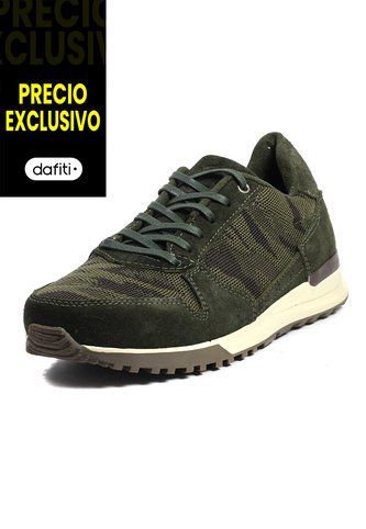 Tenis Moda Cuero Hombre Verde VillabonR VK-3032 VillabonR