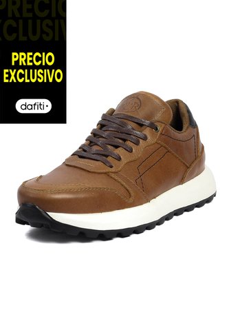 Tenis Cuero Hombre Miel VillabonR VD-3031 VillabonR