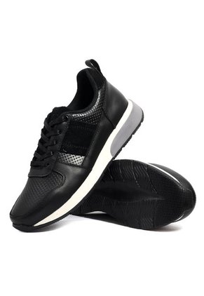 Tenis Cuero Hombre Negro VillabonR VL-3035