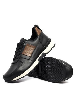 Tenis Cuero Hombre Negro VillabonR VL-3036