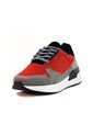 Tenis Hombre VillabonR VTH-3037 Rojo Gris de VillabonR