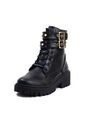 Botas Cuero Mujer Negro VillabonR VDM-5057 Correas Taches de VillabonR