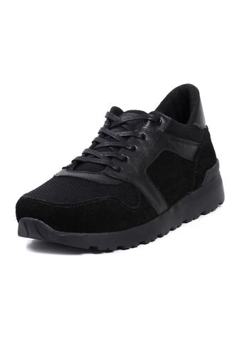 Tenis Moda Cuero Hombre Negro VillabonR VE-3030 VillabonR