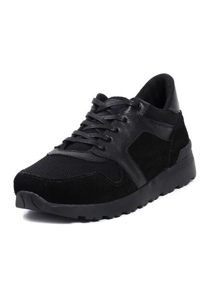 Tenis Moda Cuero Hombre Negro VillabonR VE-3030