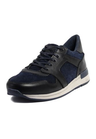 Tenis Moda Cuero Hombre AzulXNegro VillabonR VE-3032 VillabonR