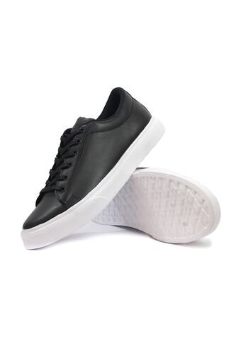 Tenis Cuero Hombre VillabonR VT-3019 Negro VillabonR