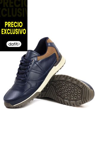Tenis Cuero Hombre Azul VillabonR VA-3009 VillabonR