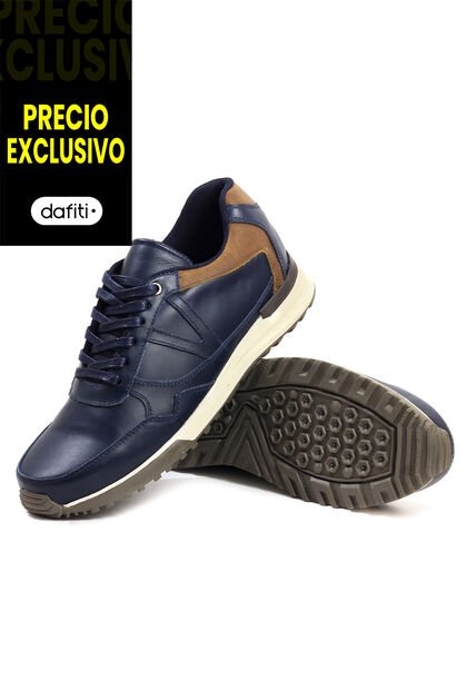 Tenis Cuero Hombre Azul VillabonR VA-3009