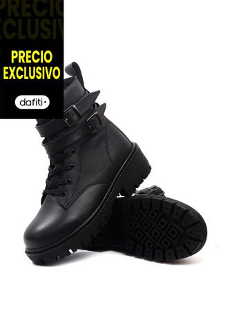 Botas Cuero Negro VillabonR VDM-5055 Correas VillabonR